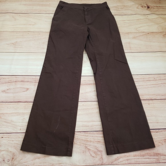 j.galt Pants - Brandy Melville J Galt Pants Women Small Brown Wide Leg High Rise Trousers 27x30